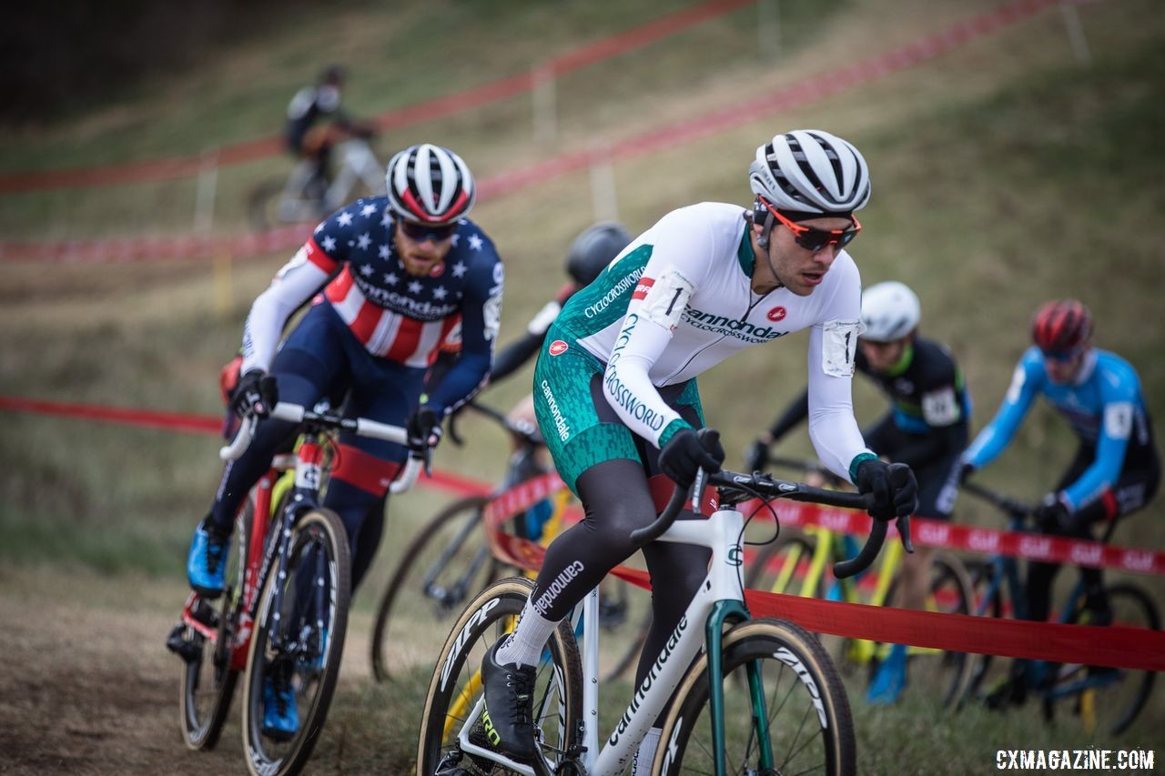 Curtis White leads the train of riders early on. 2019 Supercross Cup Day 2. © Angelica Dixon