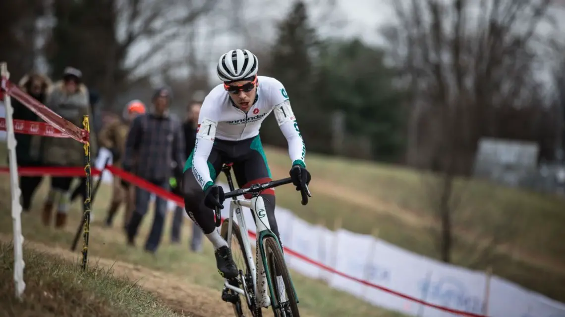 Curtis White eventually got a gap on the other riders. 2019 Supercross Cup Day 2. © Angelica Dixon