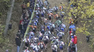 Koksijde is famous for its sand. 2019 World Cup Koksijde. © B. Hazen / Cyclocross Magazine