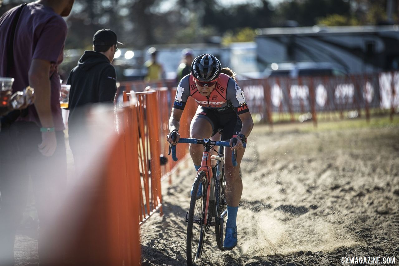 Rebecca Fahringer eventually got a gap and took the win. 2019 Really Rad Festival of Cyclocross Day 2. © Angelica Dixon