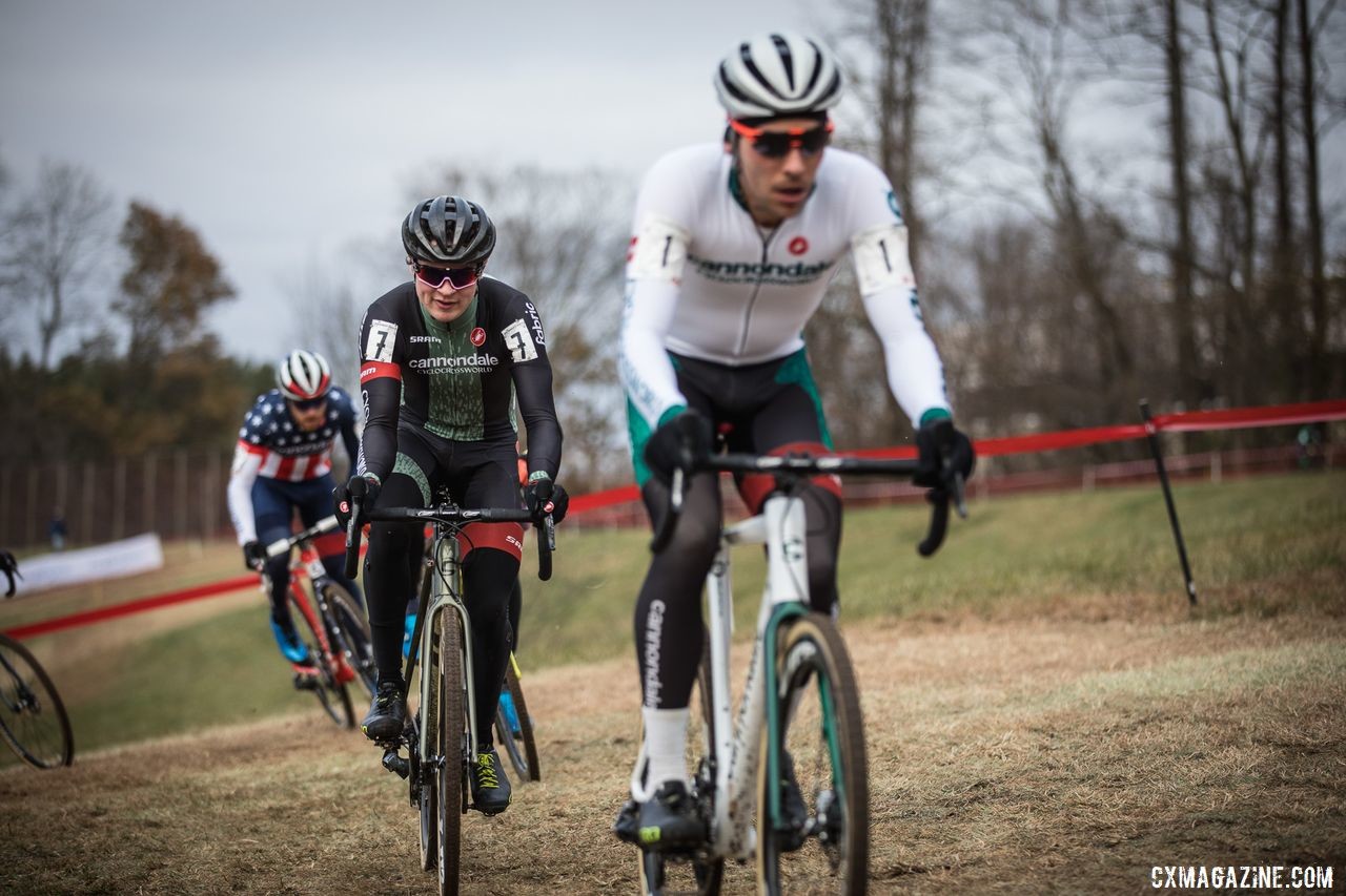 The Cannondale p/b CyclocrossWorld squad swept the podium on Sunday. 2019 Supercross Cup Day 2. © Angelica Dixon