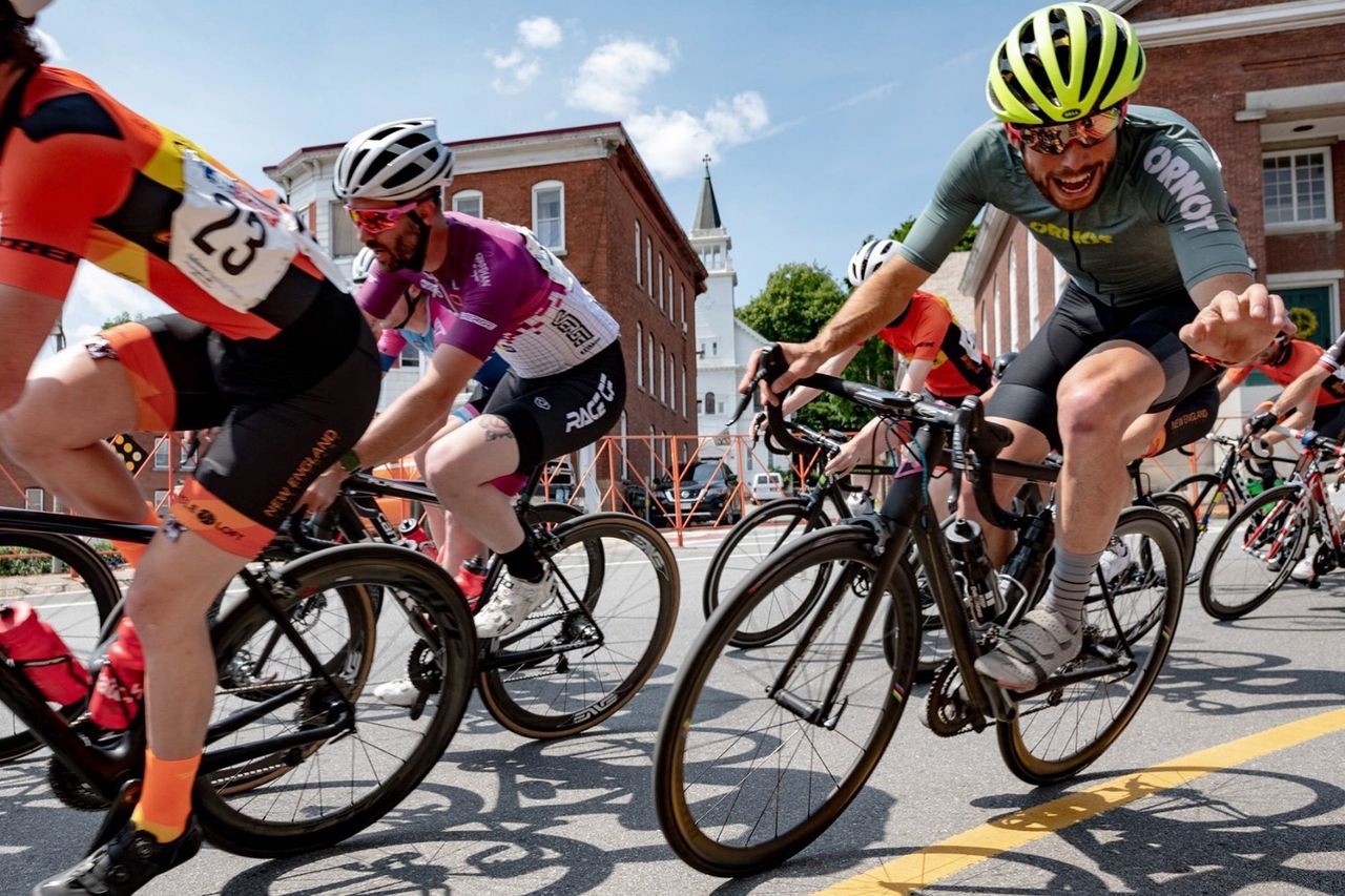 Ben Frederick is back racing his bike after suffering a traumatic brain injury. © Katie Busick