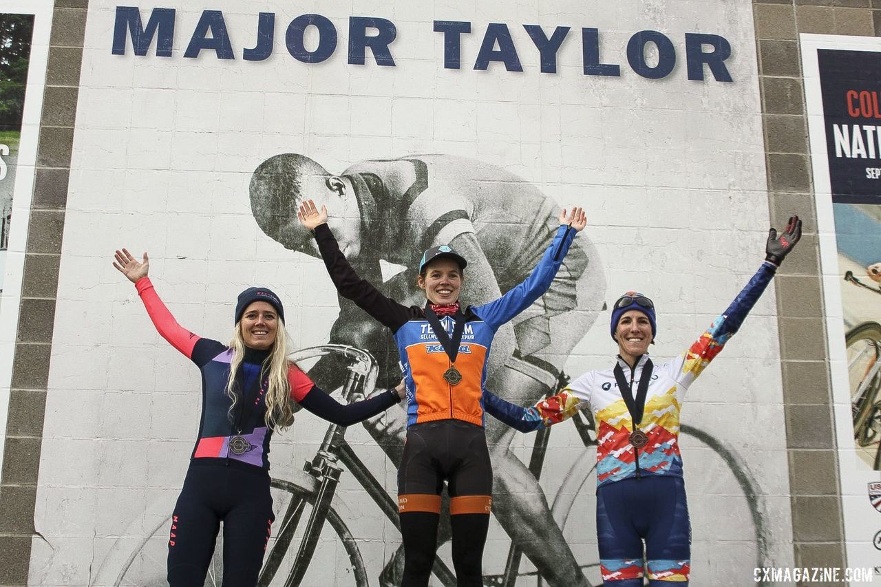 Clara Honsinger went two-for-two at the 2019 Major Taylor Cross Cup. © B. Grant / Cyclocross Magazine