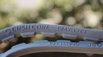 The design has gaps to allow sealant to move around. CushCore Gravel/CX Insert. © A. Yee / Cyclocross Magazine