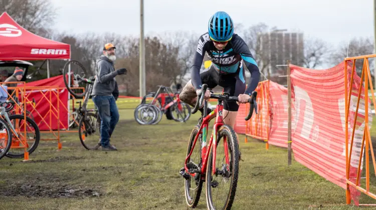 Maria Larkin is a mainstay in the Chicago Cross Cup. © SnowyMountain Photography