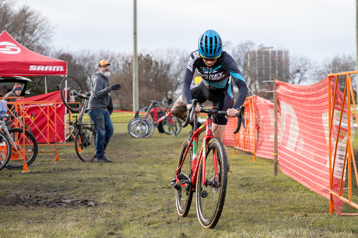 Maria Larkin is a mainstay in the Chicago Cross Cup. © SnowyMountain Photography