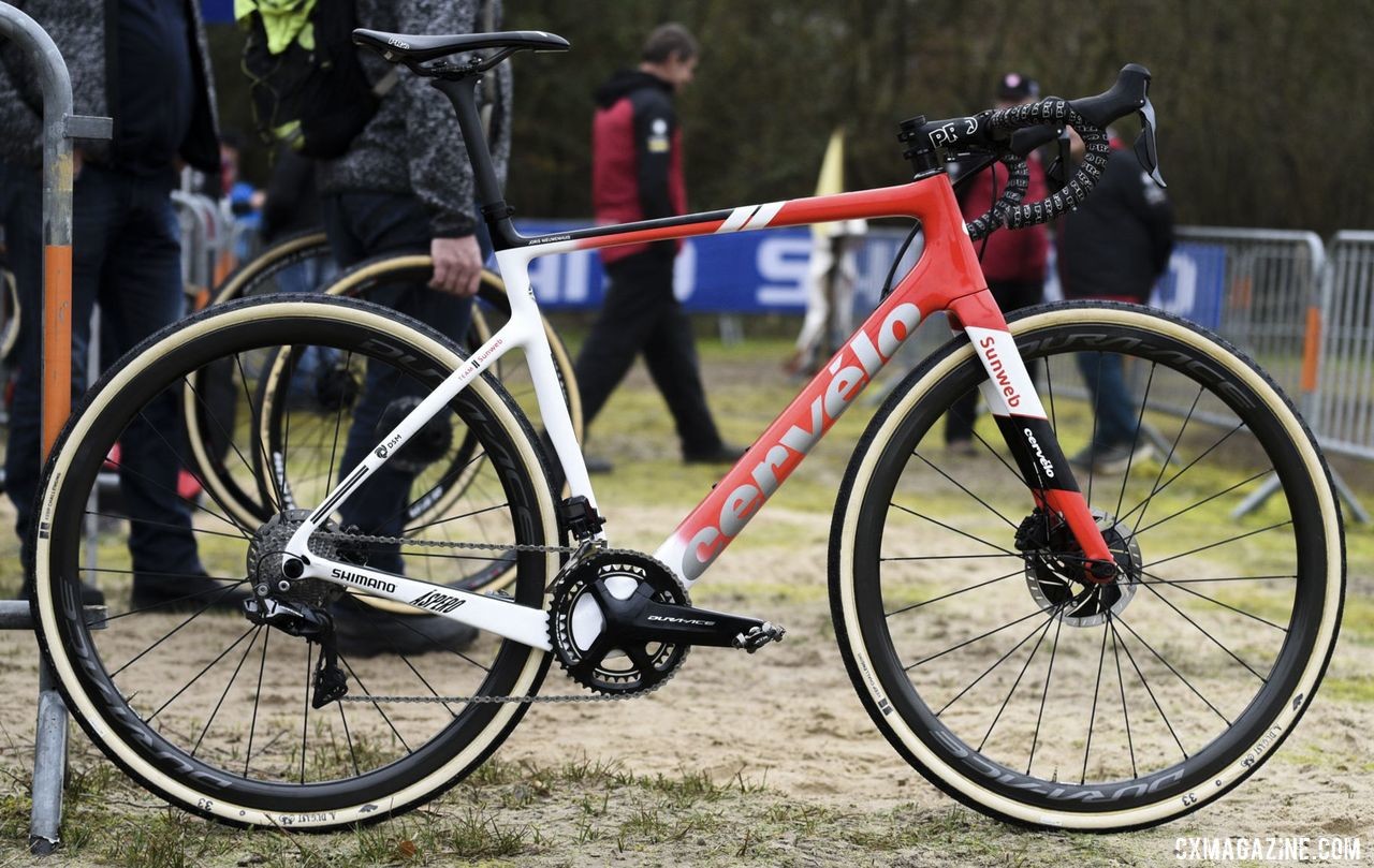 Joris Nieuwenhuis' Cervélo Áspero Cyclocross Bike. © L. Haumesser / Cyclocross Magazine