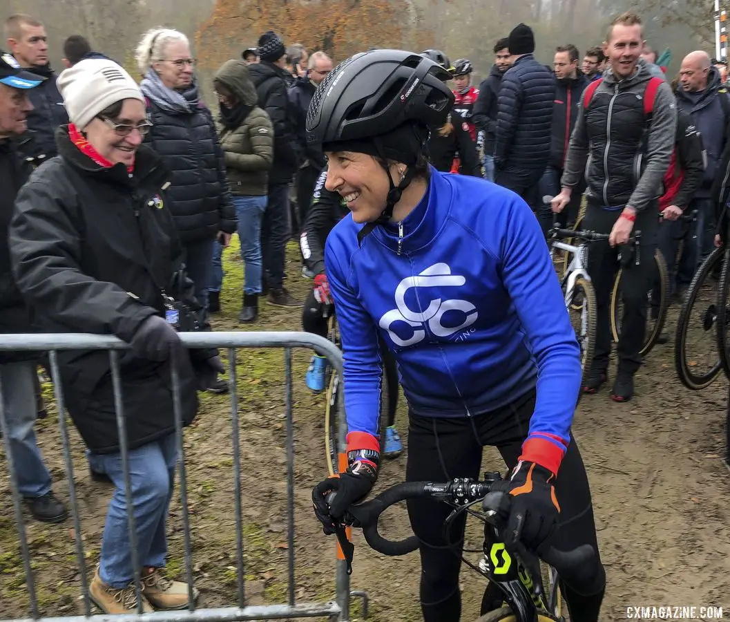 Corey Coogan Cisek gets set for pre-ride at Koksijde.