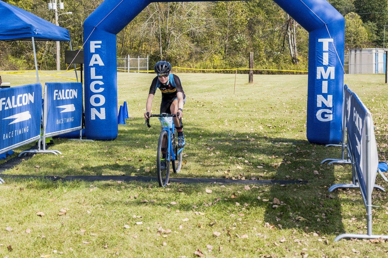 Hayley Wickstrom took the Women's win. photo: The Quick & The Dead Gravel Race