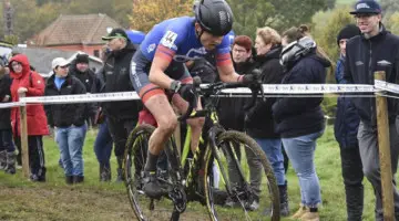 Corey Coogan Cisek had to rally after an unfortunate start to the Koppenbergcross. © Philippe Stevens