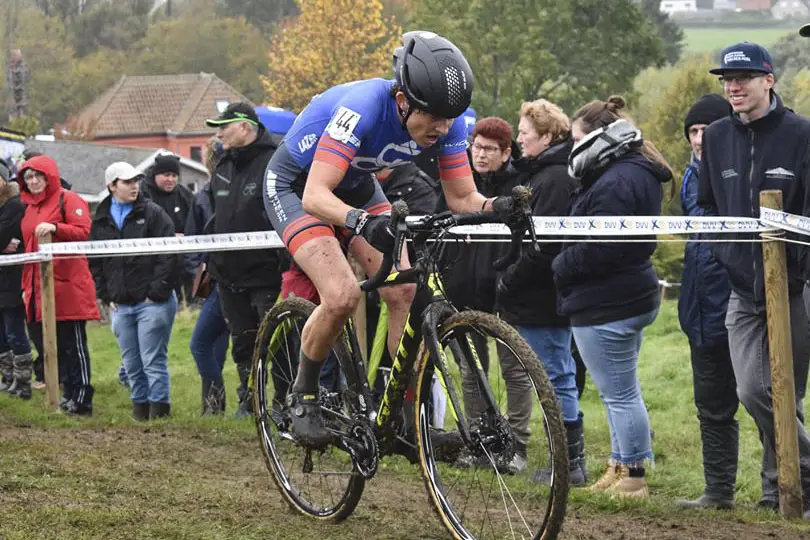 Corey Coogan Cisek had to rally after an unfortunate start to the Koppenbergcross. © Philippe Stevens