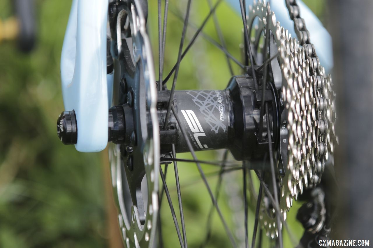 The FSA AGX SL-K wheels come with SL-K hubs. Gage Hecht's 2019 Donnelly C//C Cyclocross Bike. © Z. Schuster / Cyclocross Magazine