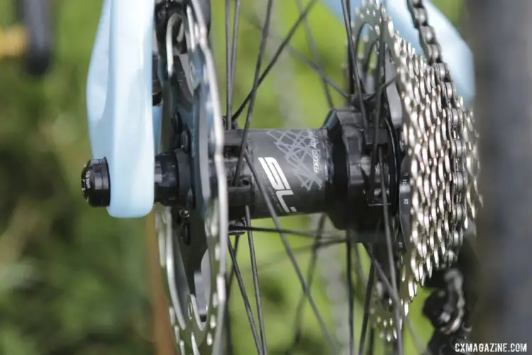 The FSA AGX SL-K wheels come with SL-K hubs. Gage Hecht's 2019 Donnelly C//C Cyclocross Bike. © Z. Schuster / Cyclocross Magazine