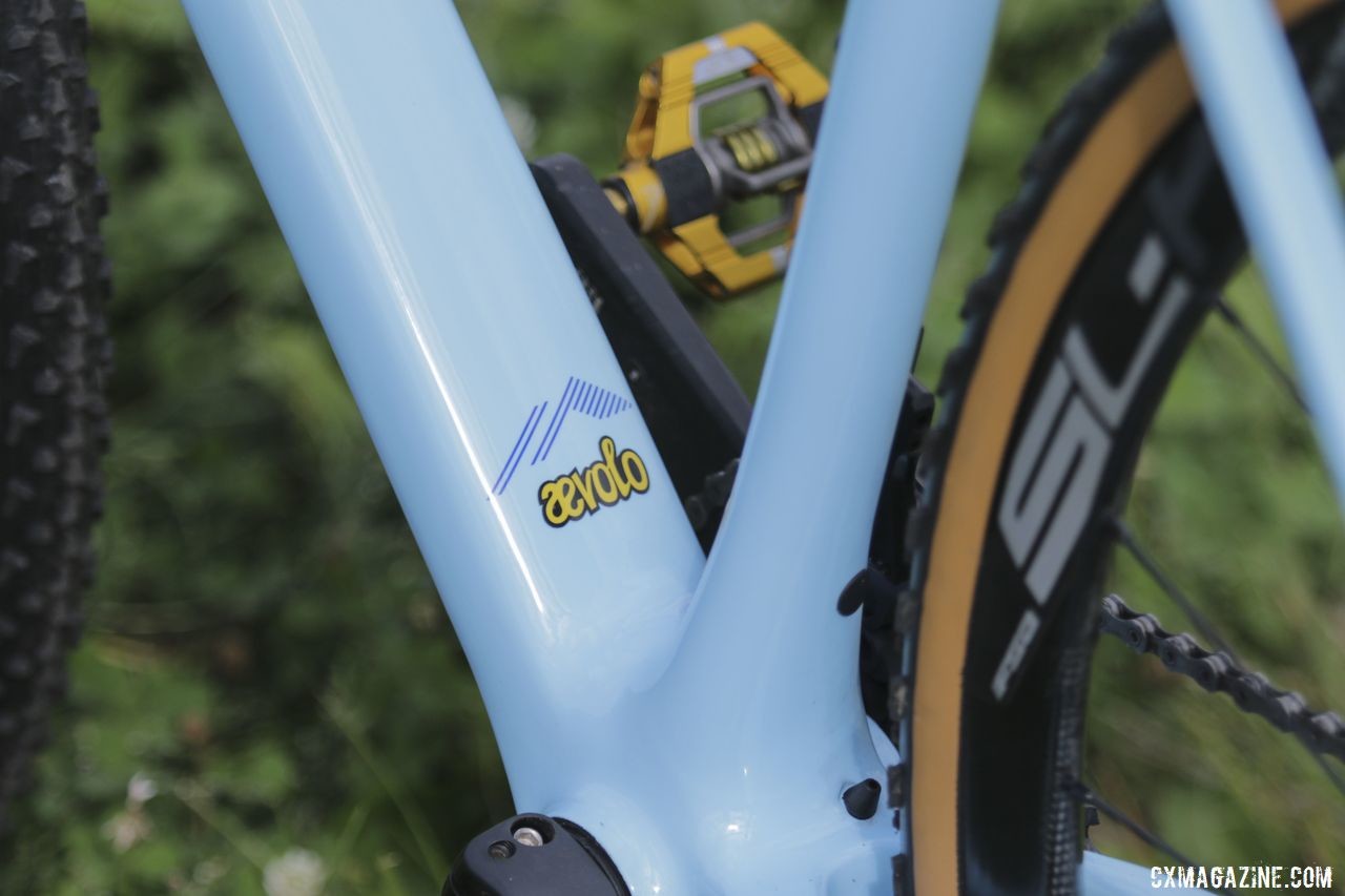 Aevolo is a title sponsor of Hecht's cyclocross program this year. Gage Hecht's 2019 Donnelly C//C Cyclocross Bike. © Z. Schuster / Cyclocross Magazine