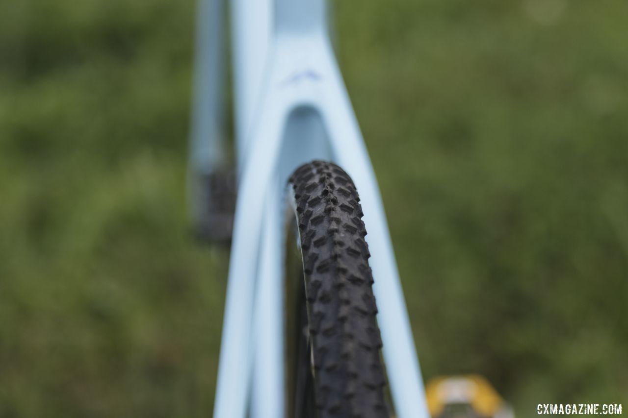 The Donnelly PDX is a well-traveled mud tread. Gage Hecht's 2019 Donnelly C//C Cyclocross Bike. © Z. Schuster / Cyclocross Magazine