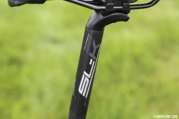 Gilbert held her saddle with a carbon FSA SL-K seatpost. Sunny Gilbert's 2019/20 Van Dessel Full Tilt Boogie. © Z. Schuster / Cyclocross Magazine