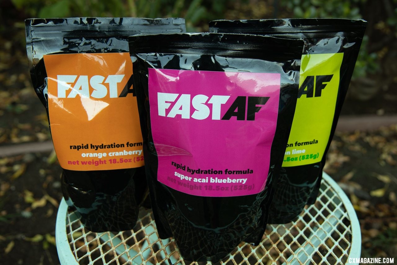 Fast AF brings Bike Rumor's Tyler Benedict back to the drink industry. The lemon lime tastes familiar, but the other flavors are quite unique. Five Fuels for cyclocross training. Training Tuesday. © Cyclocross Magazine