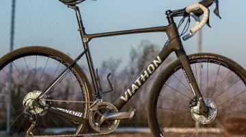 Viathon's G.1 carbon gravel bike review might be one of the best gravel frames for cyclocross. © A. Yee / Cyclocross Magazine