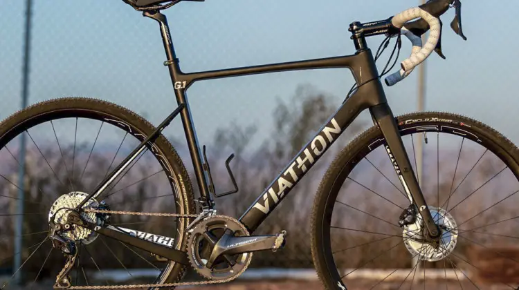 Viathon's G.1 carbon gravel bike review might be one of the best gravel frames for cyclocross. © A. Yee / Cyclocross Magazine