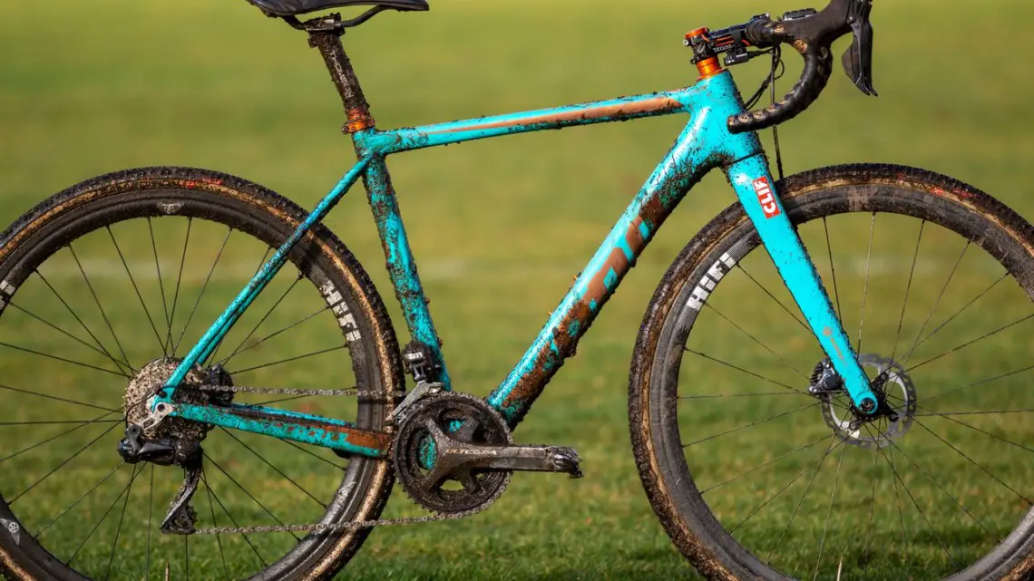 Clara Honsinger's Elite Women's winning Kona Major Jake cyclocross bike. 2019 USA Cycling Cyclocross National Championships bike profiles, Lakewood, WA. © A. Yee / Cyclocross Magazine