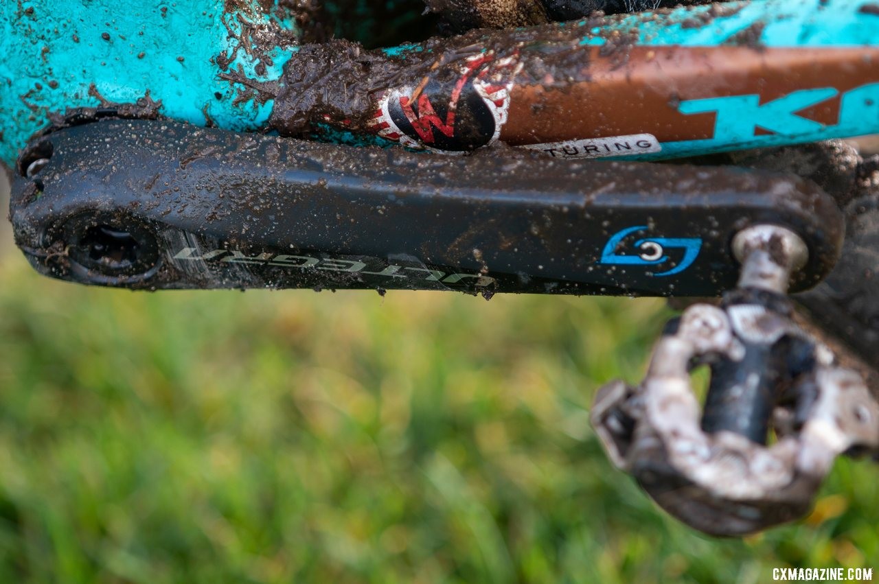Honsinger mounted a non-drive-side Stages power meter to measure her numbers. Clara Honsinger's Elite Women's winning Kona Major Jake cyclocross bike. 2019 USA Cycling Cyclocross National Championships bike profiles, Lakewood, WA. © A. Yee / Cyclocross Magazine