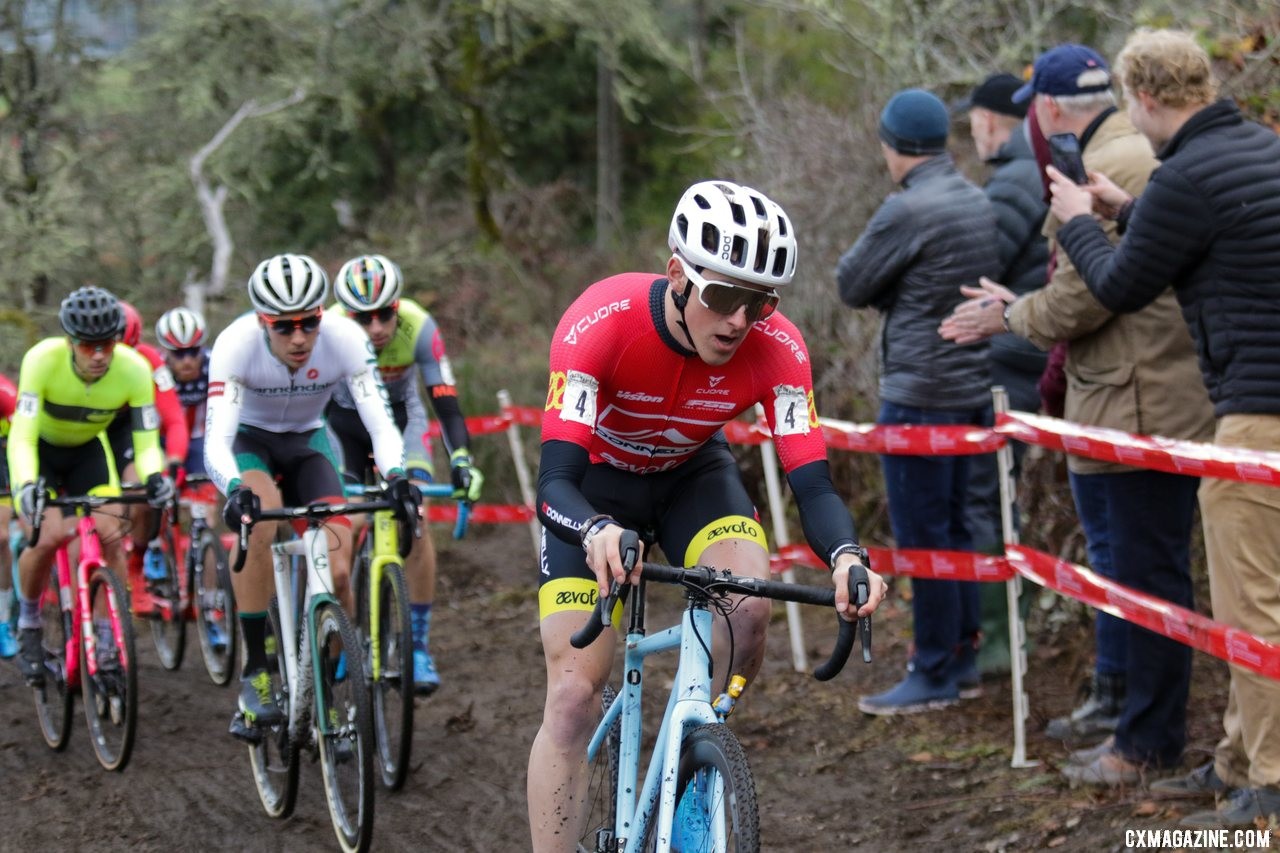 Hecht headed to Nationals as a race favorite. Elite Men. 2019 Cyclocross National Championships, Lakewood, WA. © D. Mable / Cyclocross Magazine