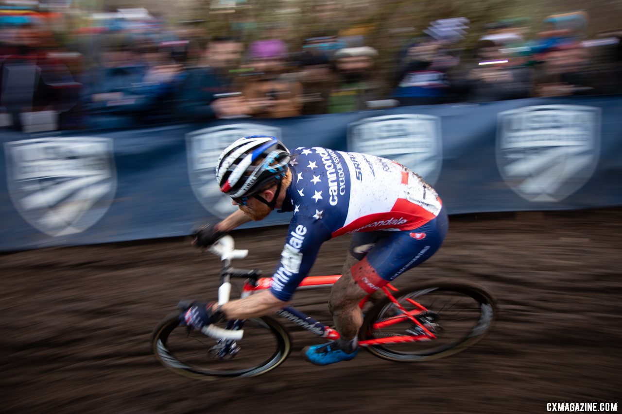Will we see Hyde in this jersey again? The three-year reign has ended. Elite Men. 2019 Cyclocross National Championships, Lakewood, WA. © A. Yee / Cyclocross Magazine