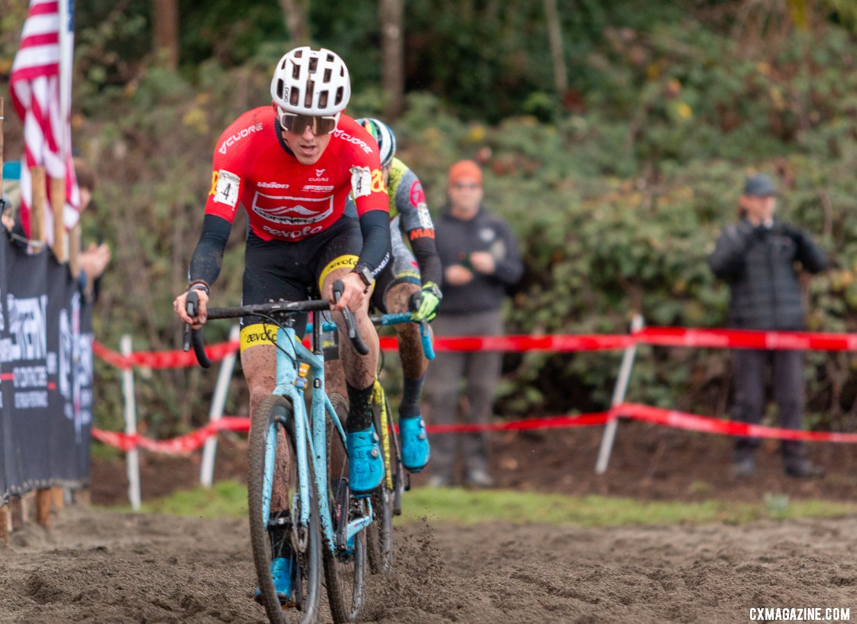 Hecht did not pit during the race but admitted it was a "gutsy" move. 2019 USA Cycling Cyclocross National Championships bike profiles, Lakewood, WA. © A. Yee / Cyclocross Magazine