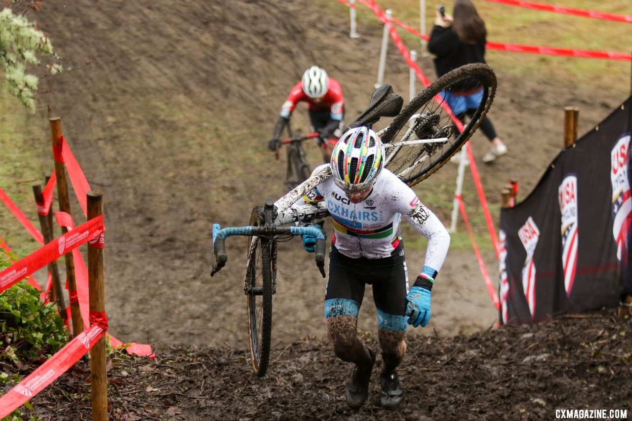 Strohmeyer faced tough domestic competition this season. Junior 17-18 Men. 2019 Cyclocross National Championships, Lakewood, WA. © D. Mable / Cyclocross Magazine