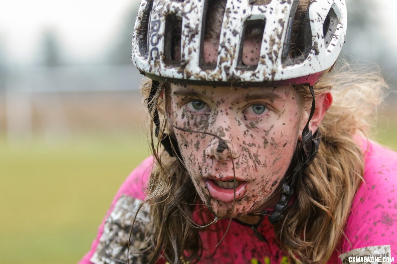 Tayton Parker is done and dusted after his ride. Junior 17-18 Men. 2019 Cyclocross National Championships, Lakewood, WA. © D. Mable / Cyclocross Magazine