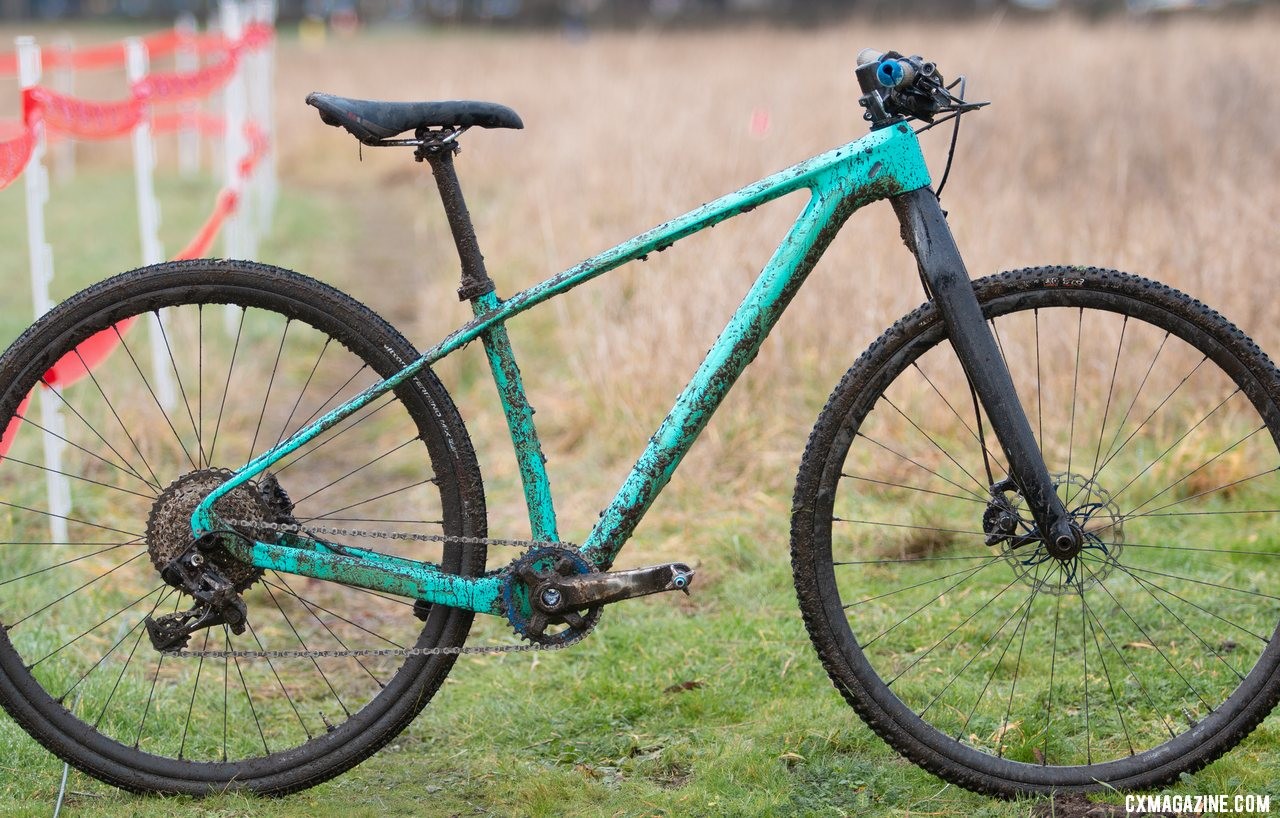 Kira Mullins' Junior Women 11-12 wiining bike. 2019 USA Cycling Cyclocross National Championships bike profiles, Lakewood, WA. © A. Yee / Cyclocross Magazine