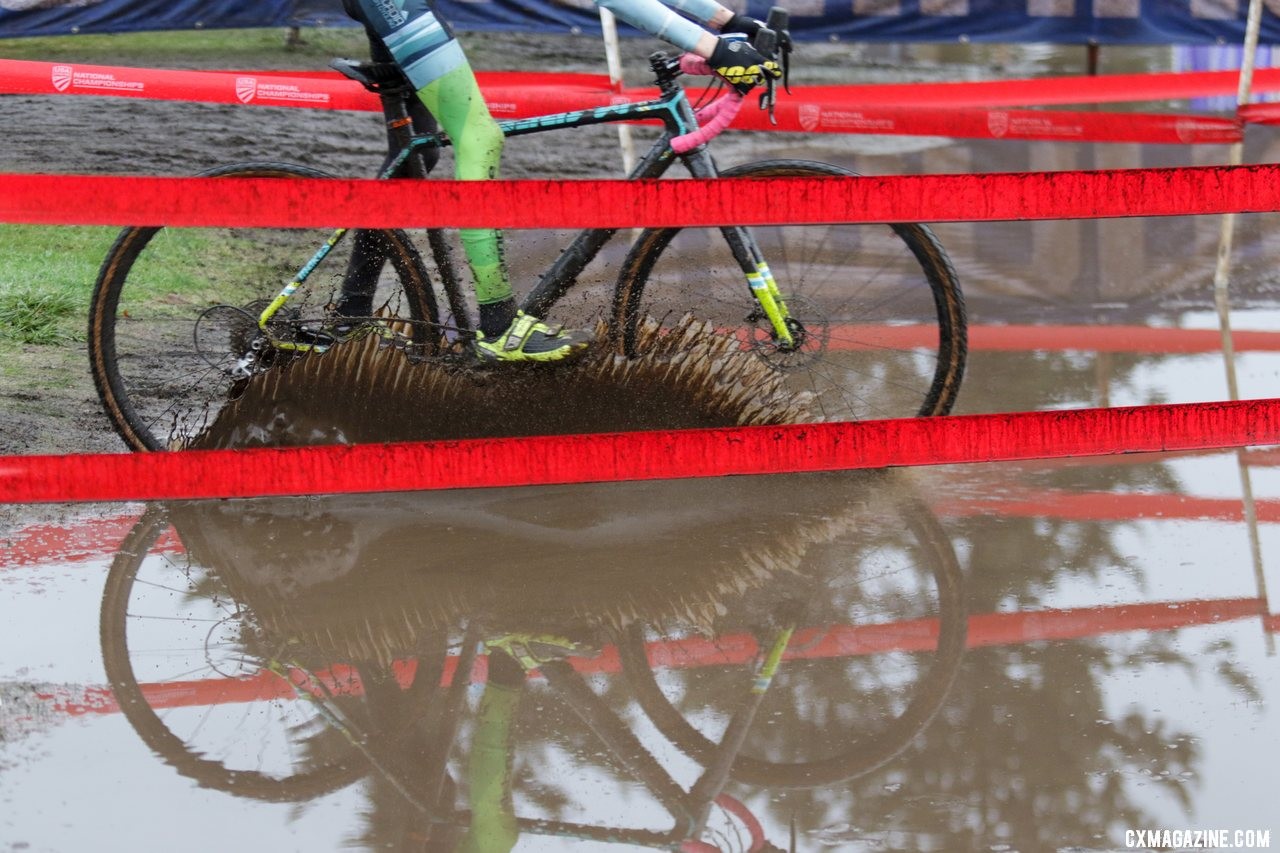 Sploosh! Junior Men 11-12. 2019 Cyclocross National Championships, Lakewood, WA. © D. Mable / Cyclocross Magazine