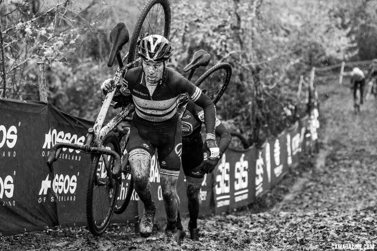 Todd Cassan raced to the Masters Men 55-59 National Championship. 2019 Cyclocross National Championships, Lakewood, WA. © A. Yee / Cyclocross Magazine