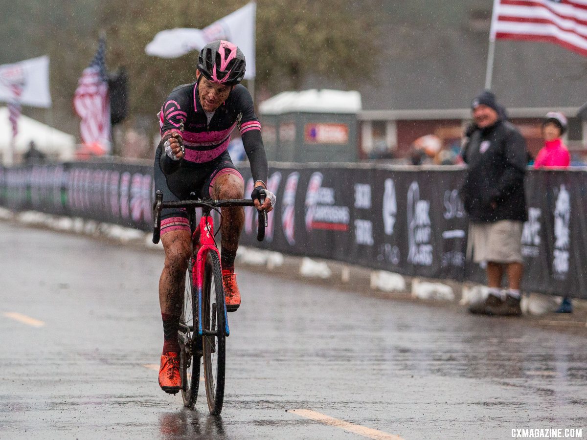 Todd Cassan raced to the Masters Men 55-59 National Championship. 2019 Cyclocross National Championships, Lakewood, WA. © A. Yee / Cyclocross Magazine