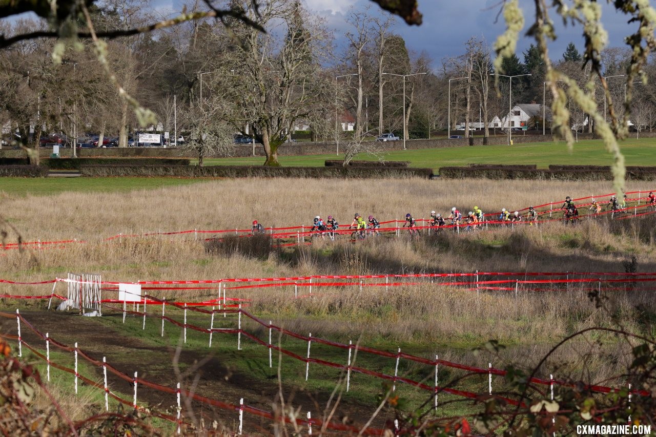 The battle for a national title begins! Masters Women 35-39. 2019 Cyclocross National Championships, Lakewood, WA. © D. Mable / Cyclocross Magazine