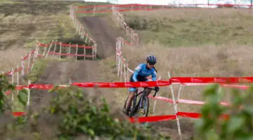 What a gap! Tricia Fleischer opened up a nearly insurmountable gap midway through the race. Masters Women 40-44. 2019 Cyclocross National Championships, Lakewood, WA. © D. Mable / Cyclocross Magazine