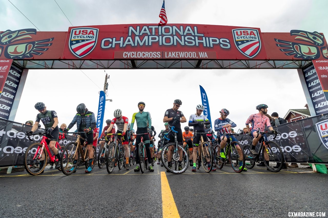 Is it race time yet? Synchronized watches. 2019 Cyclocross National Championships, Lakewood, WA. © A. Yee / Cyclocross Magazine