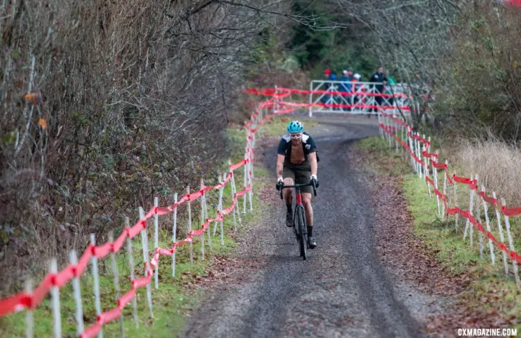 Stephan Davoust rode to a fourth-place finish. Singlespeed Men. 2019 Cyclocross National Championships, Lakewood, WA. © A. Yee / Cyclocross Magazine