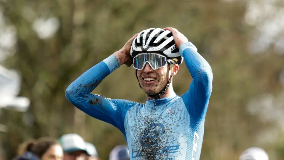 Eric Brunner won the race of 2019 Collegiate Champs and took his second title of the week. U23 Men. 2019 Cyclocross National Championships, Lakewood, WA. © D. Mable / Cyclocross Magazine