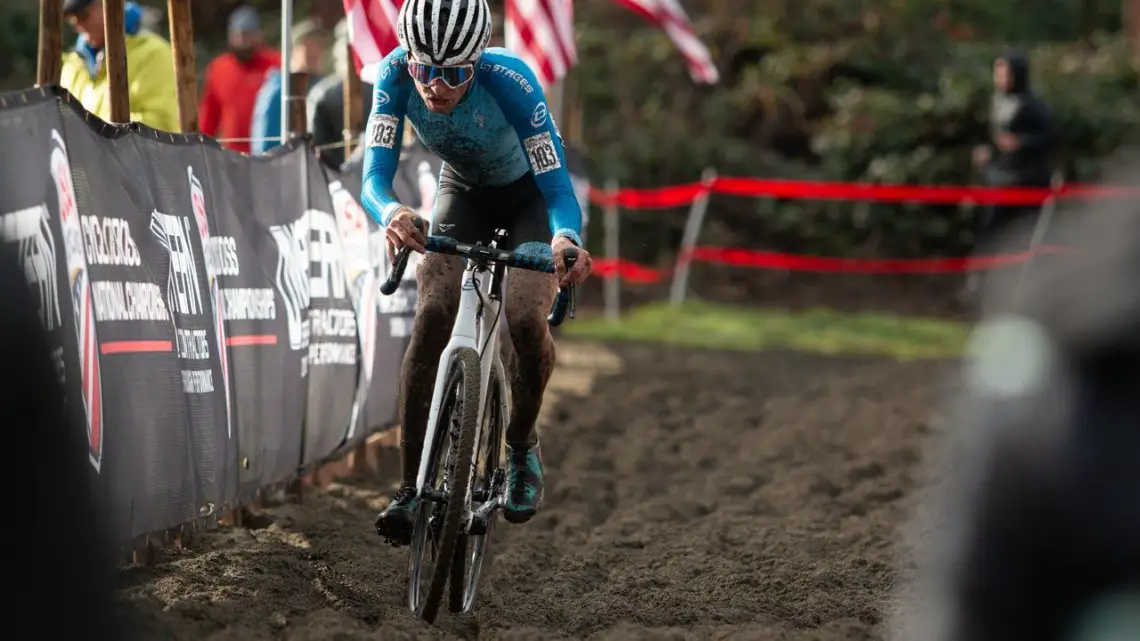 Eric Brunner took the U23 Men's title. 2019 Cyclocross National Championships, Lakewood, WA. © A. Yee / Cyclocross Magazine