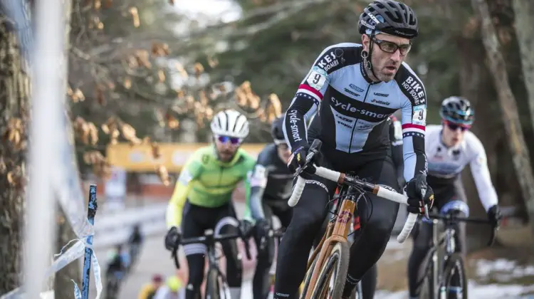 Adam Myerson was back racing to get ready for Nationals after breaking his hand earlier in the year. 2019 NBX Gran Prix of Cross Day 2. © Angelica Dixon