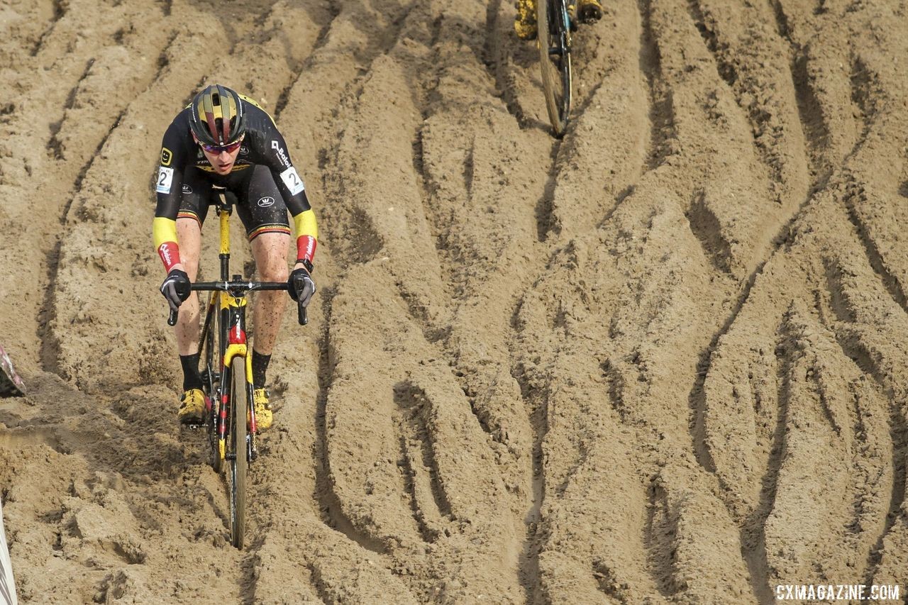 Toon Aerts raced like a man with something to prove on Sunday. 2019 Superprestige Zonhoven. © B. Hazen / Cyclocross Magazine