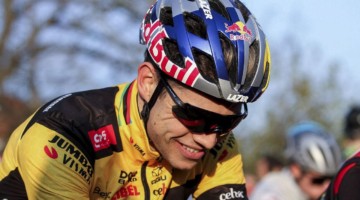 Wout van Aert made his return at Azencross. 2019 Azencross, Loenhout. © B. Hazen / Cyclocross Magazine