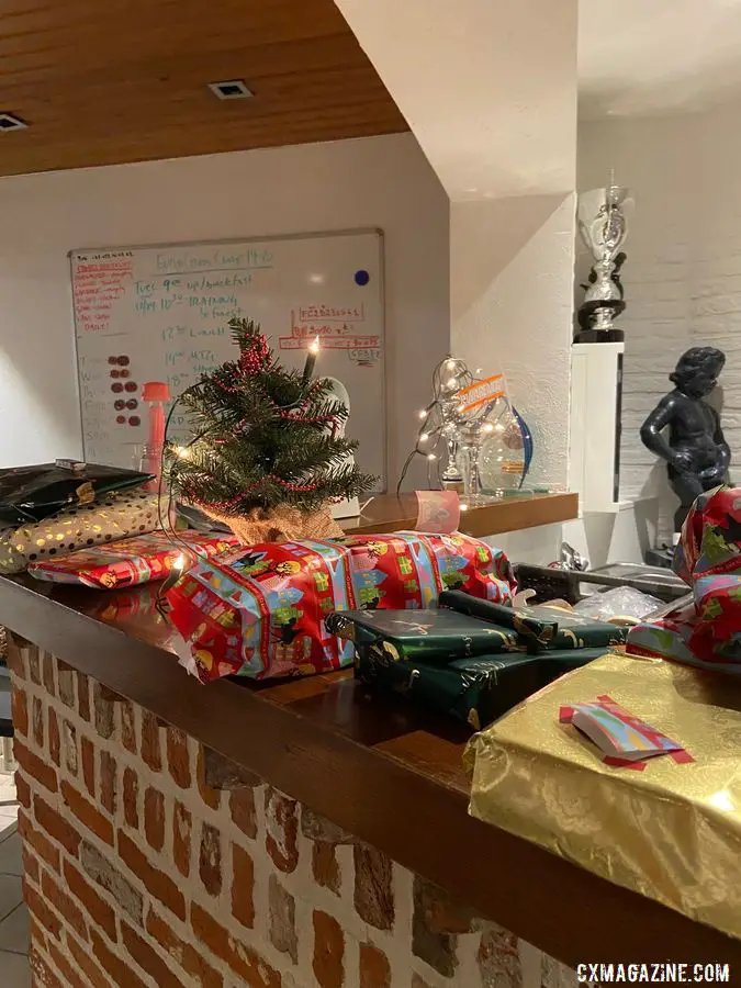 Christmas morning included exchanging gifts. photo: Eleanor Dyas