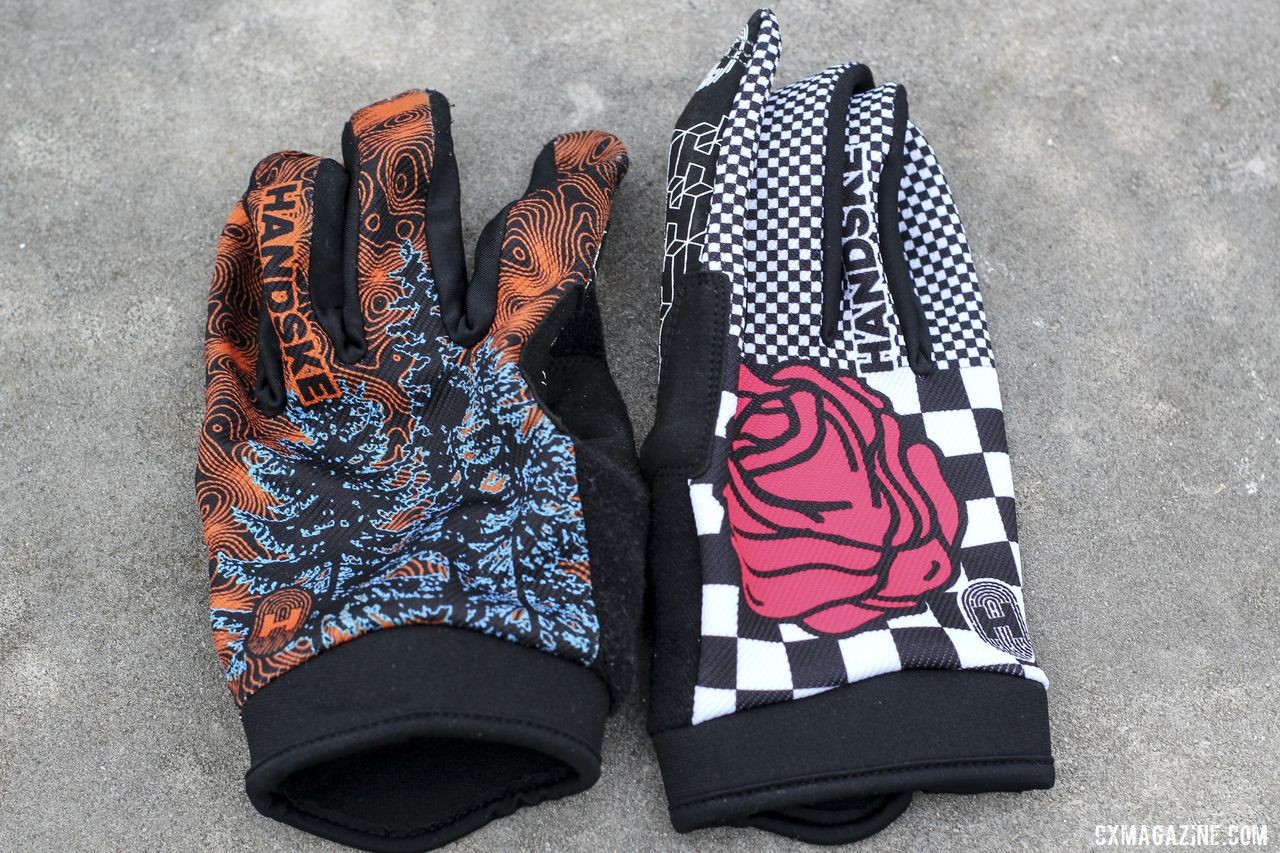 The Black Magic (left) and Ross Piper (right) are two models of the Handske Cycling Gloves currently available. © Cyclocross Magazine