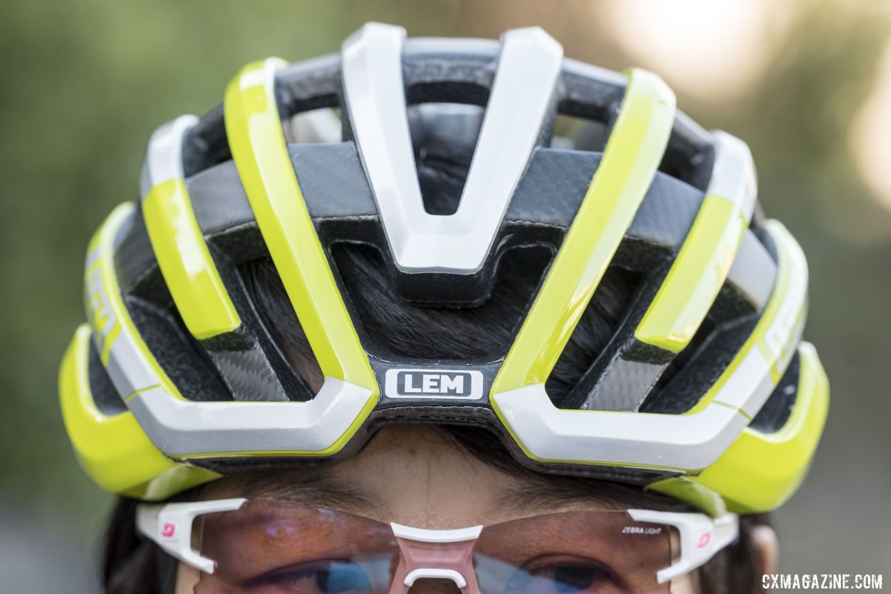 The LEM Helmet has a somewhat unique diesgn with a light weight. © Cyclocross Magazine