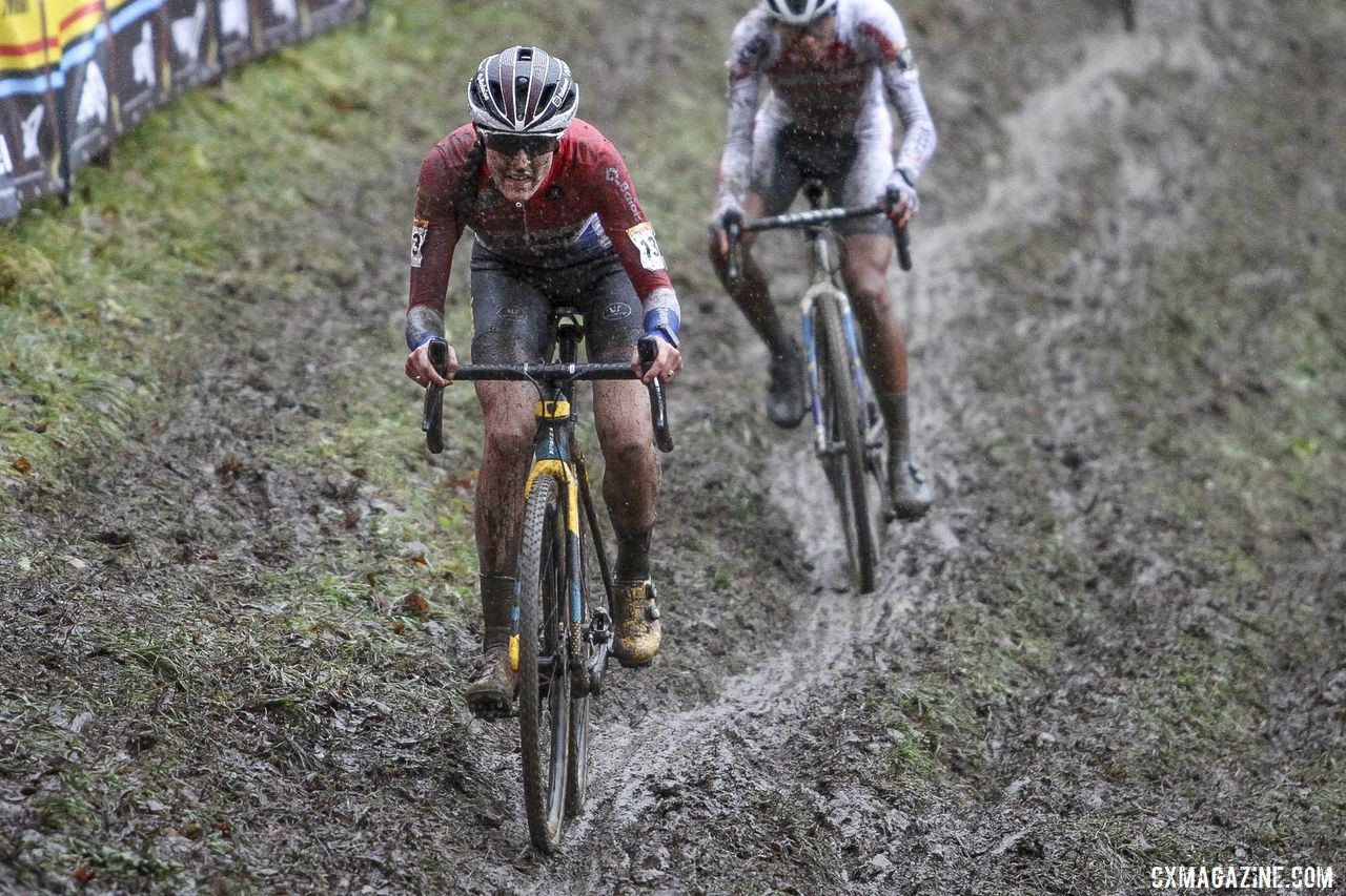 Lucinda Brand won at Namur for the second straight year. 2019 World Cup Namur. © B. Hazen / Cyclocross Magazine