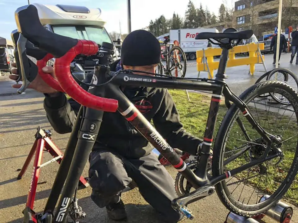 Cyclocross Custom helps take care of Coogan Cisek and a few other riders. photo: Corey Coogan Cisek