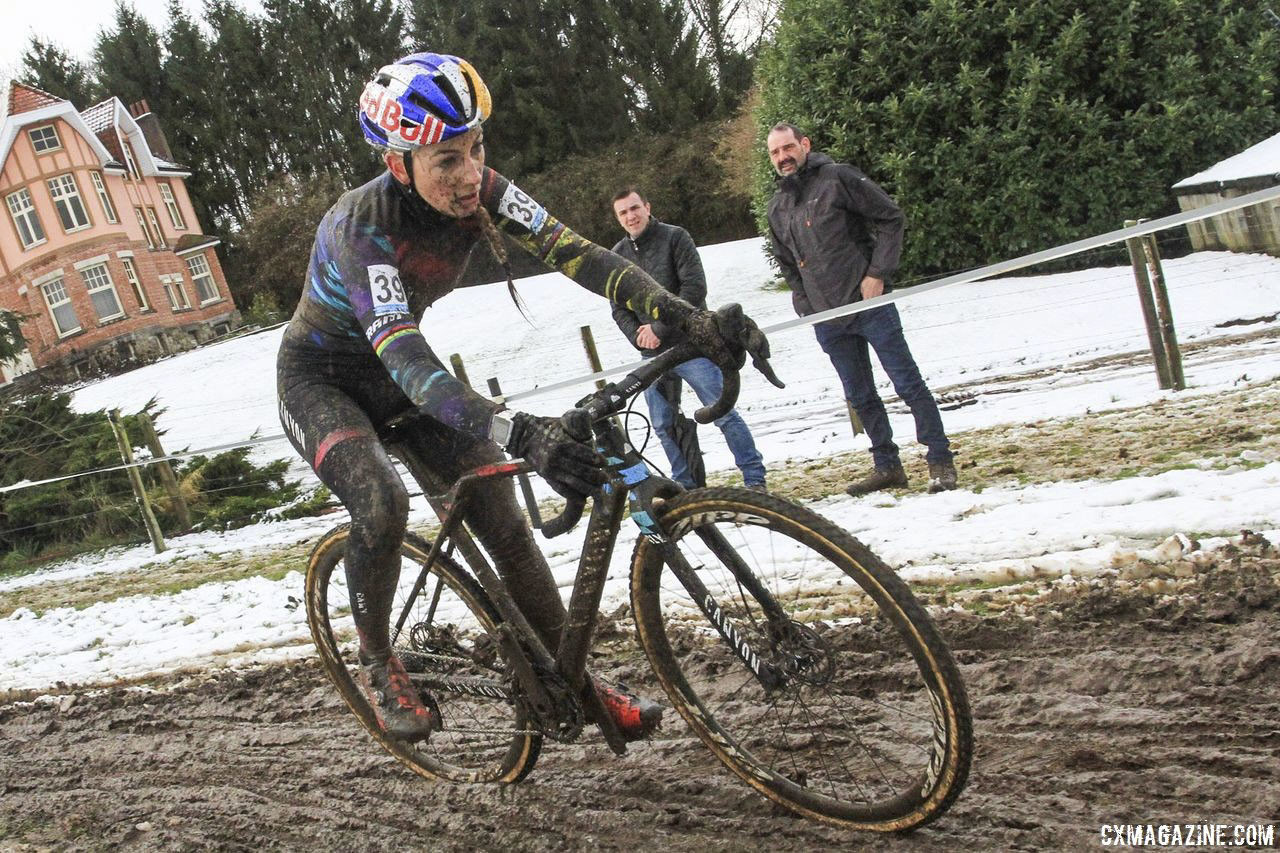 Pauline Ferrand-Prevot is returning to race cyclocross this January and February. 2017 Vlaamse Druivencross. © B. Hazen / Cyclocross Magazine