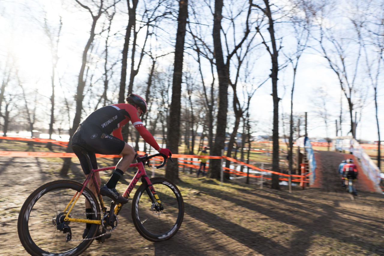 Cody Kaiser finished fifth in Sunday's race. 2019 Ruts n' Guts Day 2. © P. Means / Cyclocross Magazine